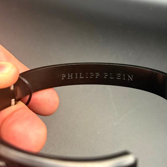 Philipp Plein PJ7AA17BL Mens Black Stainless Steel Hexagon Bracelet NIBWT - Picture 14 of 17